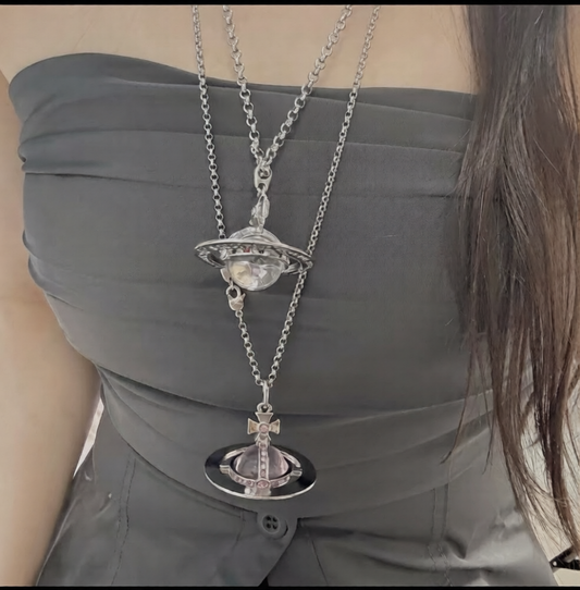 Vivienne west wood necklace